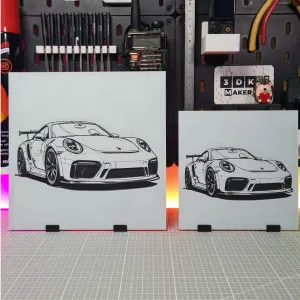Porsche - Hueforge - 3 Colors