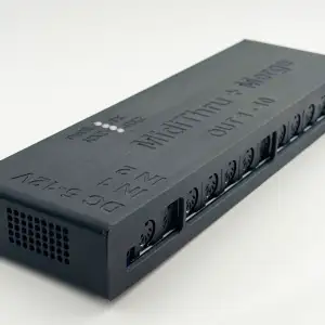 Defaudio MidiThru 2in/10out box