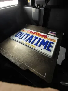 Back to the Future "OUTATIME" license plate