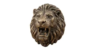 bronze lion head keychain