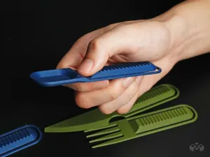 Clip-on Hiking Utensil set