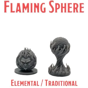 Flaming Sphere Elemental - MGM Print-Ready