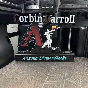 MLB - Arizona Diamondbacks Corbin Carroll Bat swing display