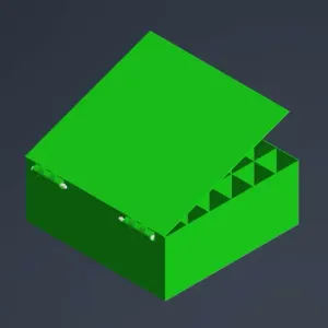 Box 34 holes 256x255x120mm