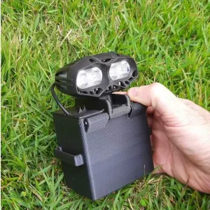 Bike headlight to Flashlight case