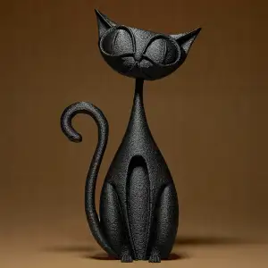 Funny Cat Figurine