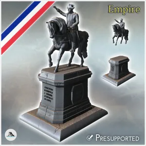 Statue of Emperor Napoleon I Bonaparte on horseback (Cherbou
