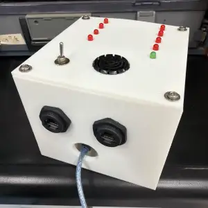Alarm Monitoring Panel 9× LED, Buzzer & Silence Switch