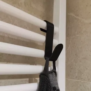 Radiator towel hook