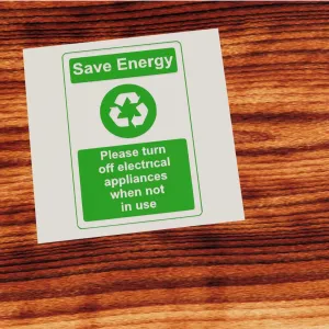 Save energy sign