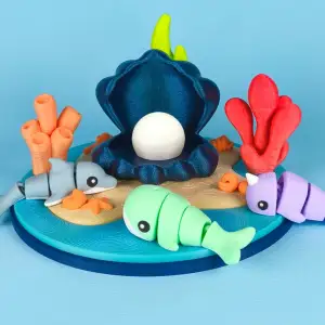 Diorama for Cute Flexi Animals, Oceanic Mammals Edition