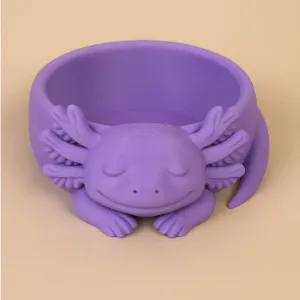 Axolotl candy bowl dispencer