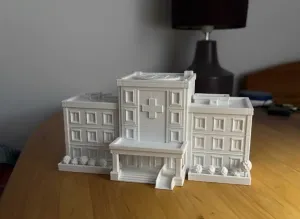 Miniature Hospital Building Model