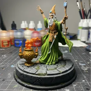 Iconic Blue Box Wizard from DnD Expert Set Cover 3D Print Mo