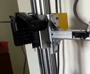 Universal mounting panel for webcam, light. (Z-Axis K8200, 3