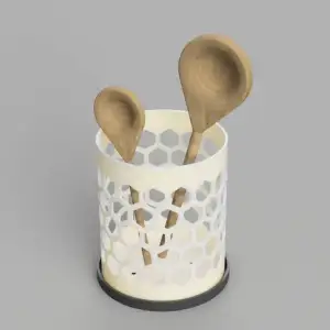 Kitchen cutlery container