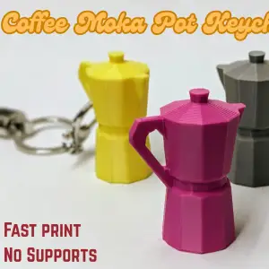 Mini Coffee Moka Pot Keychain