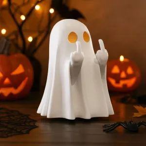 Middle Finger Ghost | Funny Tealight Holder and Figurine