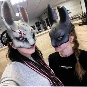 Huntress Mask Rabbit Hunter Cosplay Halloween Costume