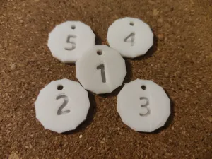 Bed levelling trolley token (GBP £1 British pound coin)