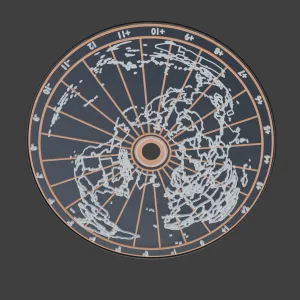Minimal Original World Time Zone Wheel