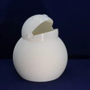 雪ダルマ型ごみ箱