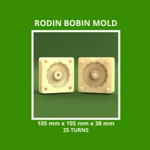 RODIN COIL MODEL SILICONE FORMING  - 105 X 105 X 38 mm
