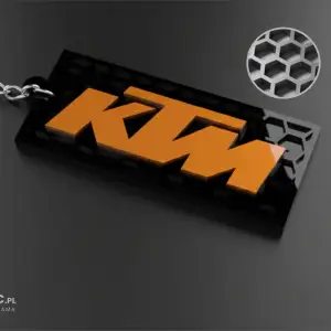 KTM logo keychain