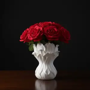 Elegant Floral Vase - Print Friendly & Minimalist