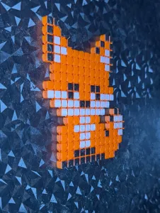 Flexi-Fox-Pixel-Fidget-Toy - Layered (For Mono Printers)