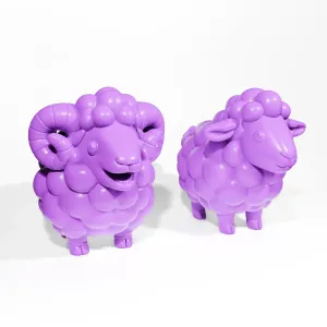 Sheep and Goat Cartoon