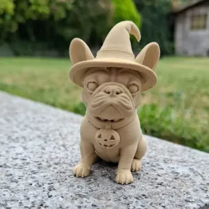 Witchy Frenchie Pup (Halloween Figurine)