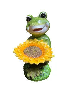 Forest Frog With as Sunflower