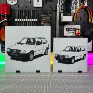 Fiat Uno - Hueforge - 3 Colors
