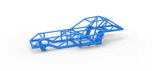 Frame of Dirt Modified stock car Scale 1:25