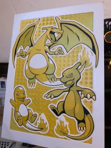 evolution charizard retrato