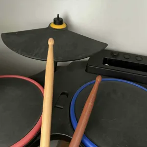 Drumsticks for the drum kit, Guitar hero