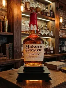 Minimalist Illuminated Display Bar Pedestal-With LED Lamp