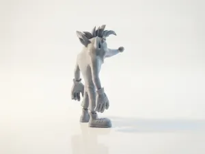 Crash Bandicoot Figurine Gaming Collectible 3D Printable
