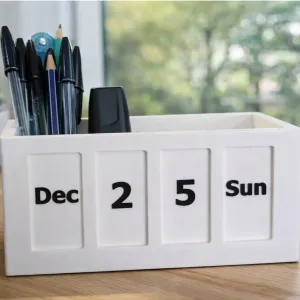 Calendar With Pen Holder