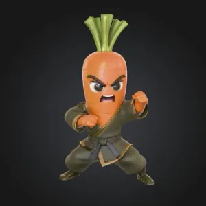 Karate Carrot Warrior