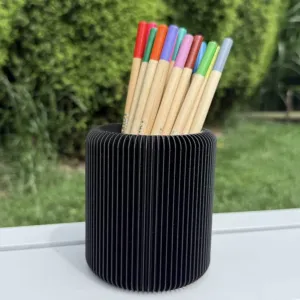 Ribbed Cup Pencil Holder