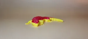 Articulated dual color lizard