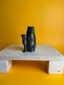 Cheetah vase