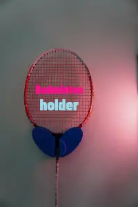 Badminton Racket Holder – Minimalist Wall Mount