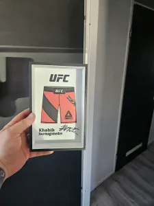 UFC - Khabib Nurmagomedov shorts display