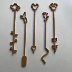 Disney swizzle sticks