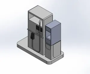 Gas Pump with 2 Lane