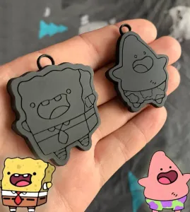 SPONGEBOB AND PATRICK FRIENSHIP KEYCHAINS