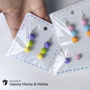 Macarons Earrings, stack many macarons as you like